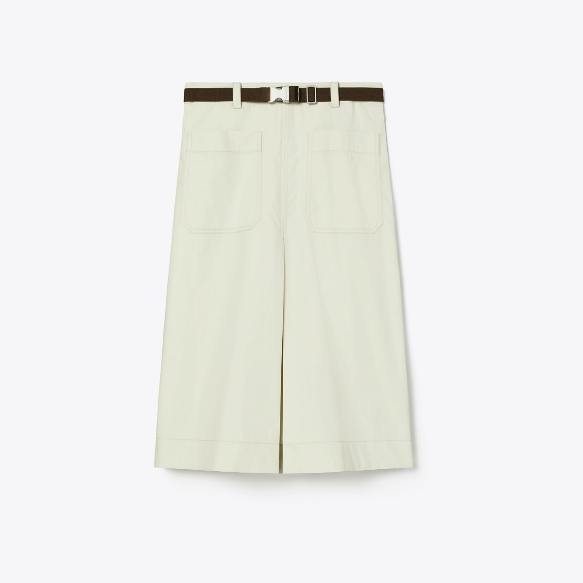 Pleated Cotton Twill Skirt: Women's Designer Bottoms | Tory