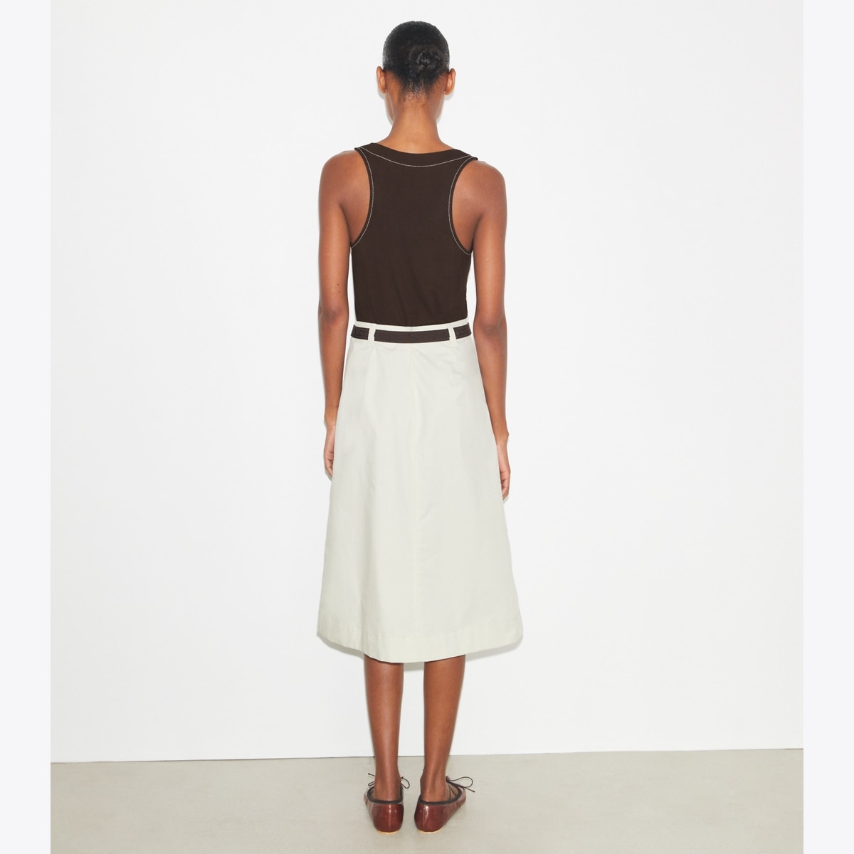 ◆LCDC◆ TEXTURED TWILL UNBLANCED POCKET SKIRT LCCWACSK29010 Twill Patch Pocket Midi Skirt