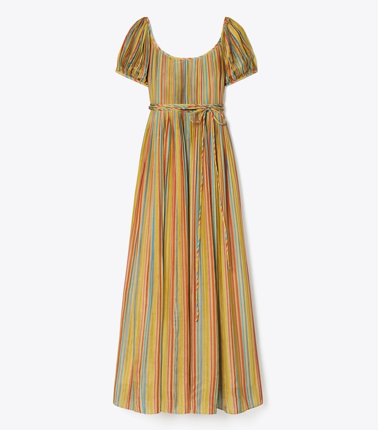 Tory Burch designer coverups Pleated Dress in Multi Stripe front