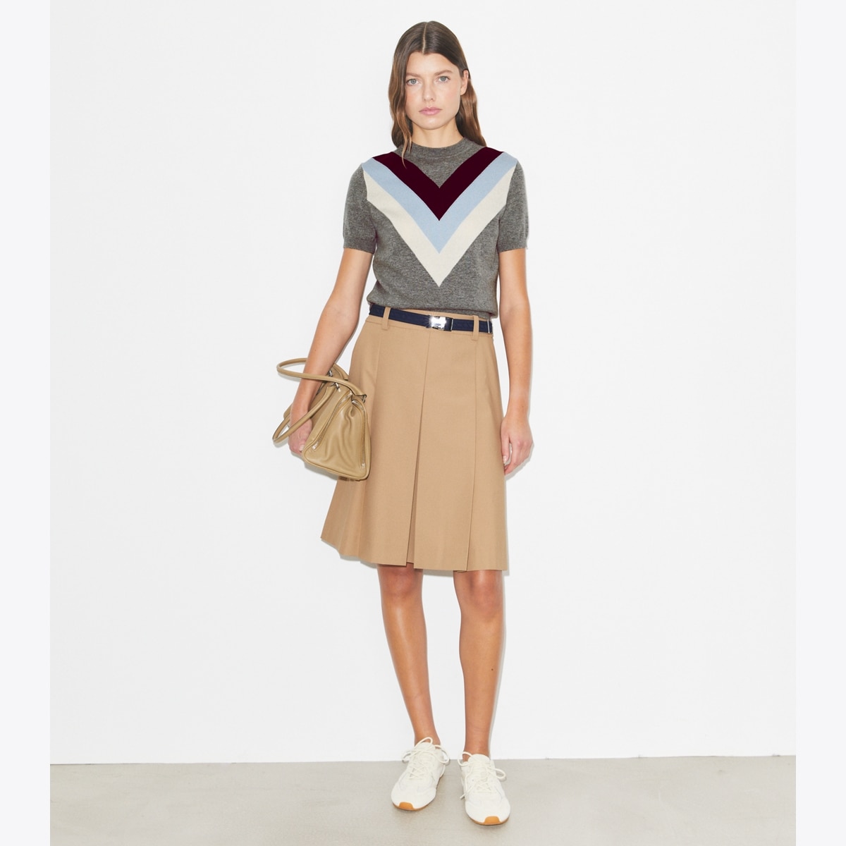 PLEATED NYLON SKIRT - thumbnail 2