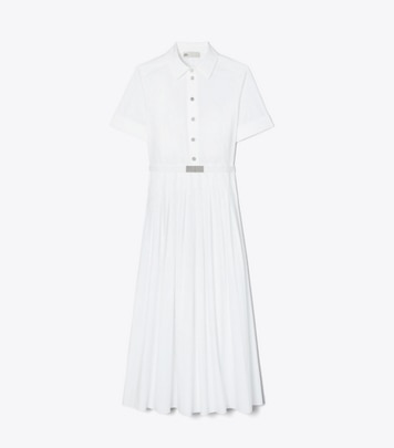 Pleated Silk Lace Dress: Women's Designer Dresses | Tory Burch Pleated Silk Lace Dress: Women's Designer Dresses | Tory Burch