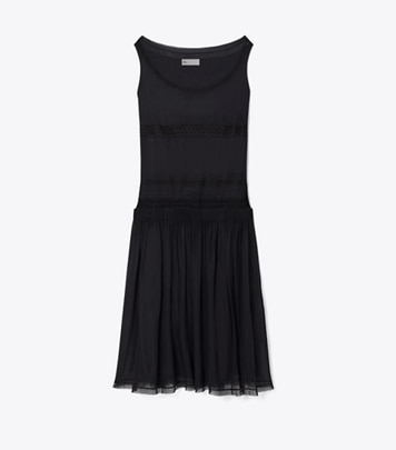 Pleated Poplin Dress: Women's Designer Dresses | Tory Burch Pleated Poplin Dress: Women's Designer Dresses | Tory Burch