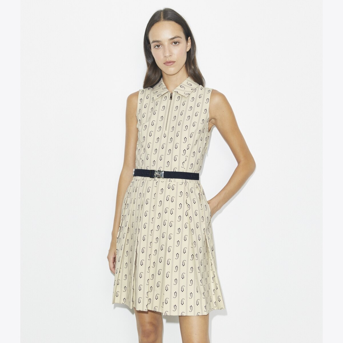 Tory Burch ベージュ 膝丈ワンピース ワンピース、ドレス | トリー バーチ 公式オンラインストア