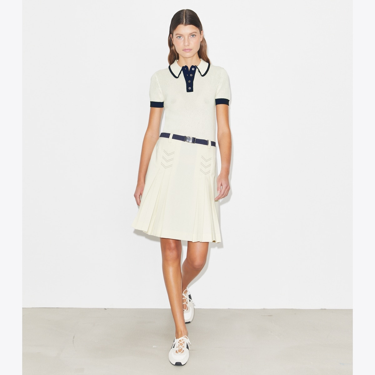 Pleated Stretch Golf Skirt: Women's Designer Bottoms | Tory Burch