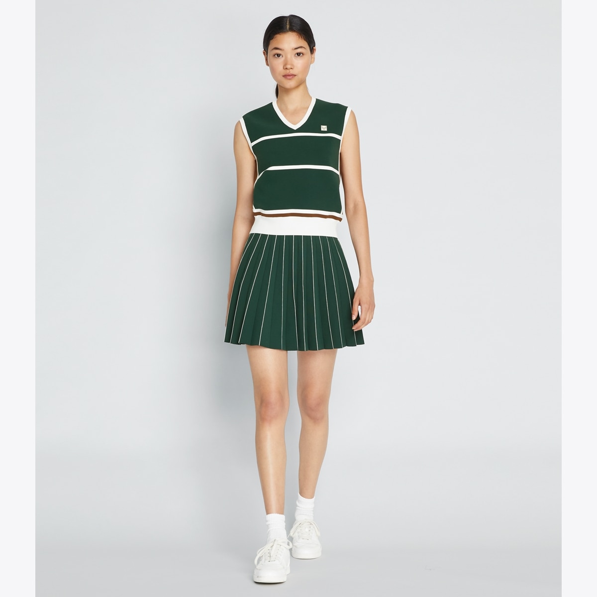 THEREDTHREAD / ザレッドスレッド】G tech pleats skirt set