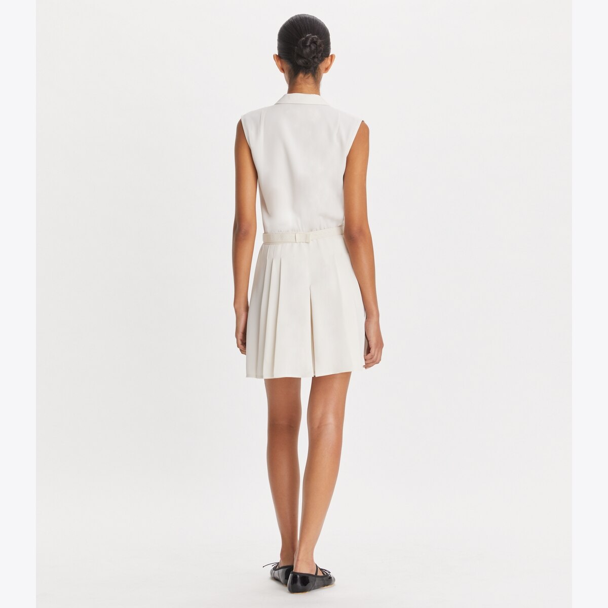 Tory Burch★T MONOGRAM POINTELLE PLEATED DRESS T Monogram Pointelle Pleated Dress: Women's Designer Dresses