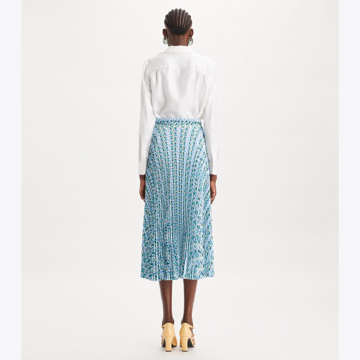 Pleated Viscose Skirt: Women's Designer Bottoms | Tory Burch