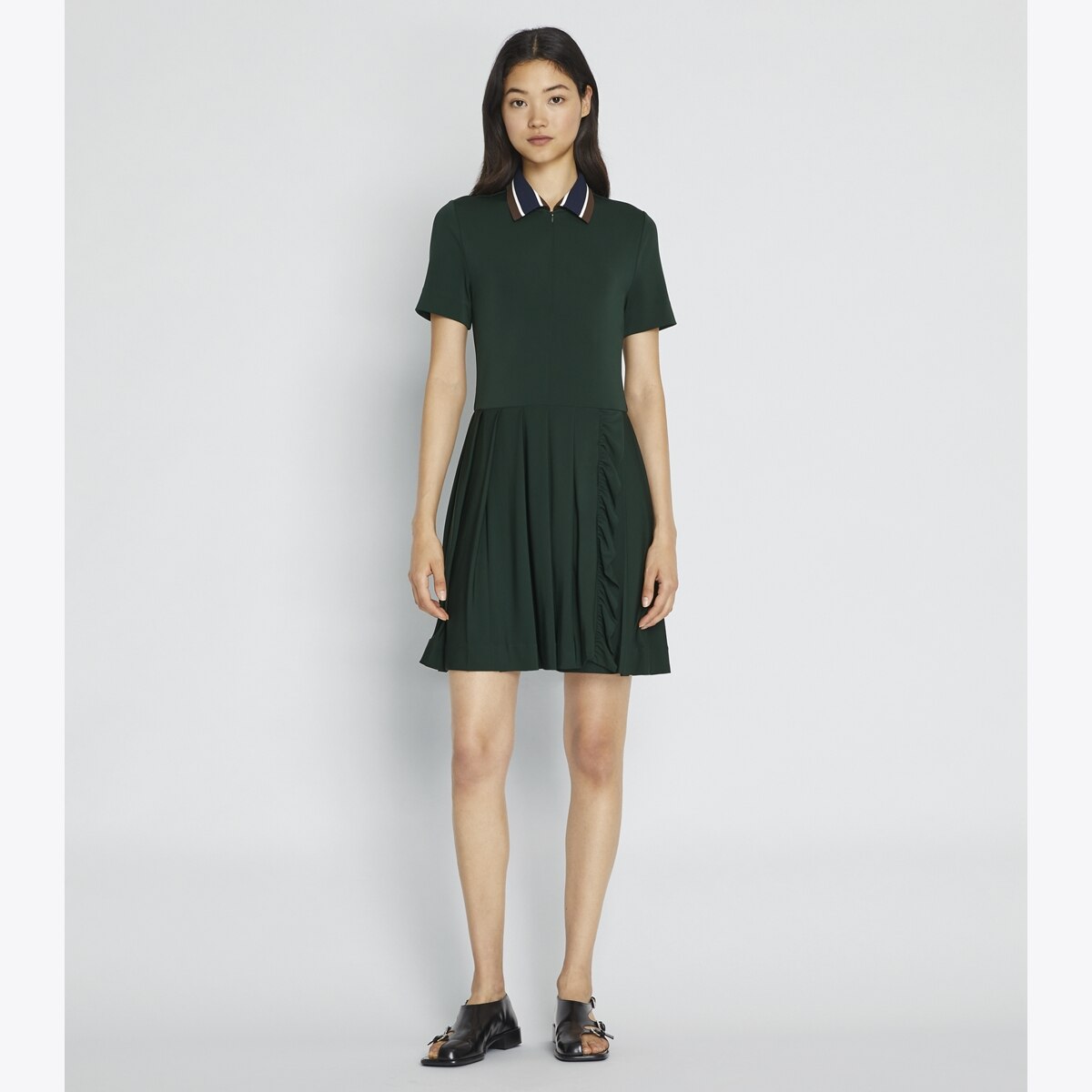【TORY SPORT】PRINTED PERFORMANCE PLEATED DRESS Pleated Golf Dress: Women's Designer Dresses | Tory Sport