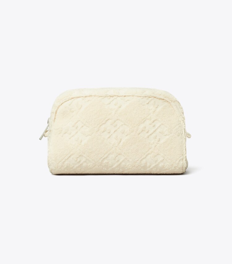 Tory Burch designer Pochette Ella en molleton in Pearl front