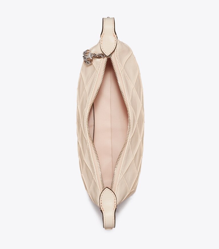 Tory Burch diseñador bolsos bandolera Pochette Fleming desgastada en Soft Pink vista superior