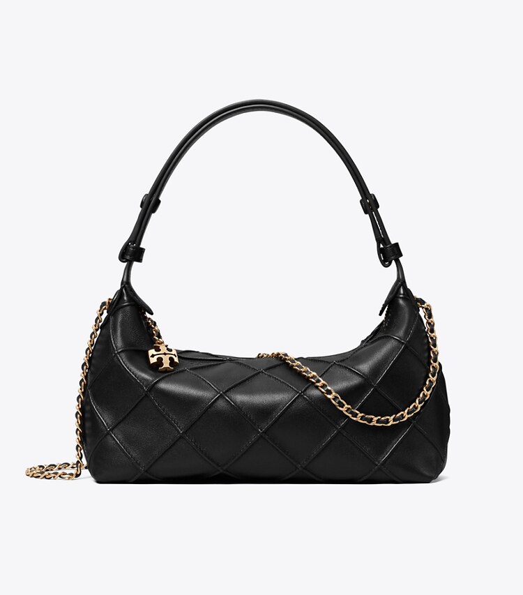 Tory Burch designer sacs à bandoulière Pochette Fleming dans Black de face