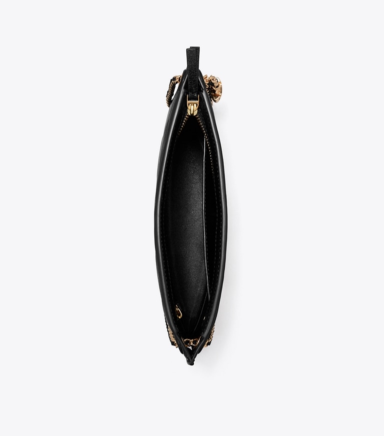 Tory Burch designer borse a tracolla Pochette Fleming in Black superiore