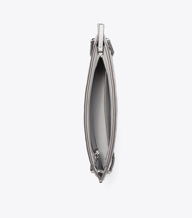 Tory Burch designer sacs porté épaule Pochette Fleming dans Gray vue du dessus
