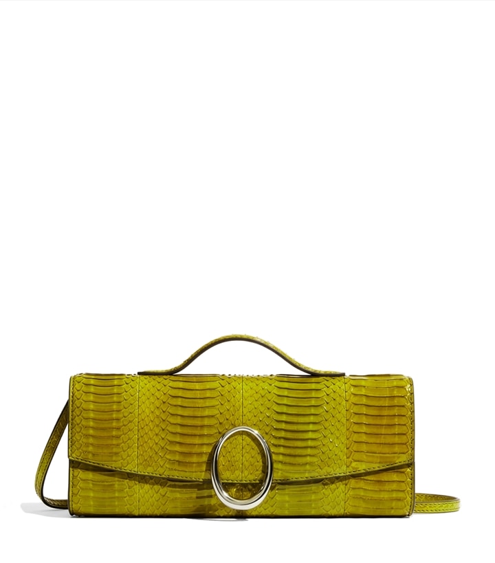 Pochette Pierced en peau de serpent