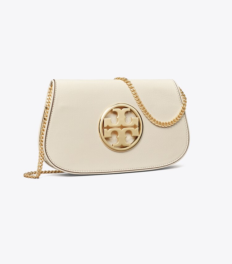 Tory Burch designer pochettes Pochette Reva dans NEW IVORY angle