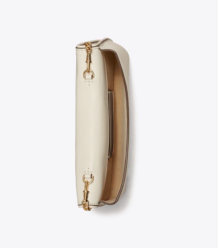 Tory Burch designer pochettes Pochette Reva dans NEW IVORY vue du dessus