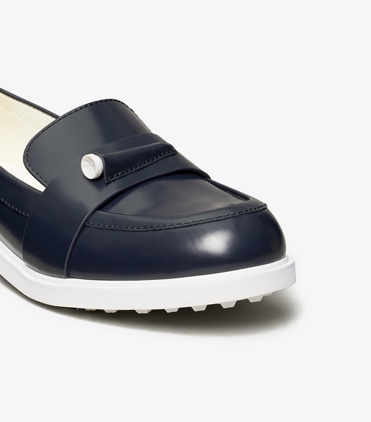 Tory Sport designer sneakers Pocket-Tee Golf Loafer in Perfect Navy detail