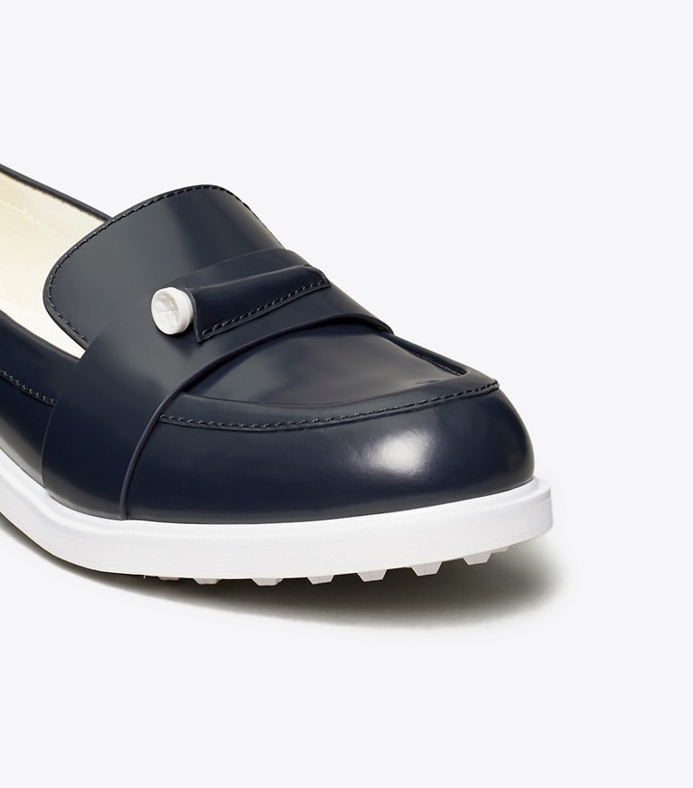 Tory Sport designer sneakers Pocket-Tee Golf Loafer in Perfect Navy angle