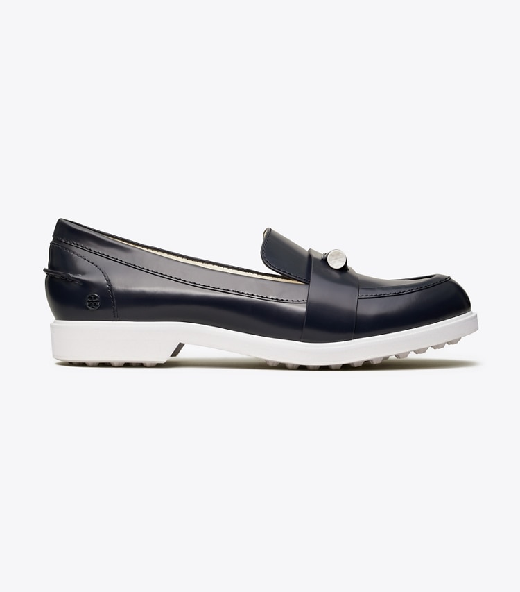Tory Sport designer sneakers Pocket-Tee Golf Loafer in Perfect Navy side