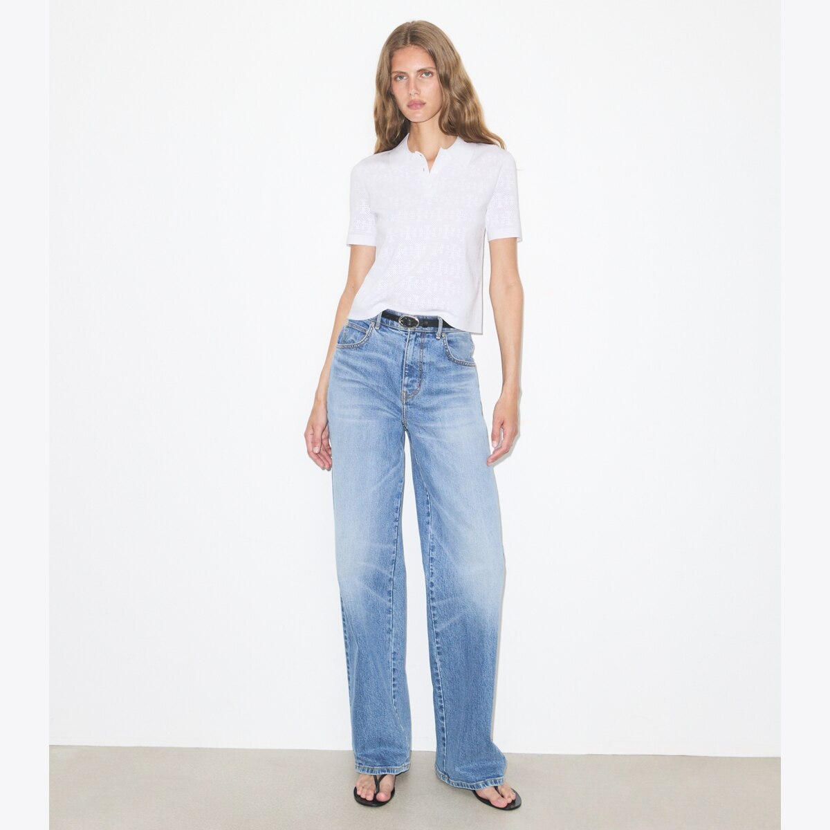 POINTELLE VISCOSE POLO - thumbnail 3