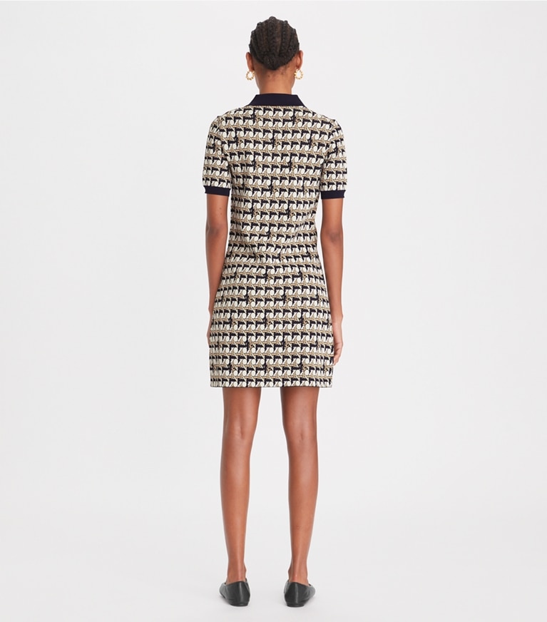 Tory Burch designer dresses Polo Dress in Tory Navy front