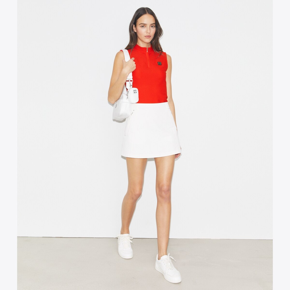 Polyester Zip Top: Women's Designer Tops | Tory Sport