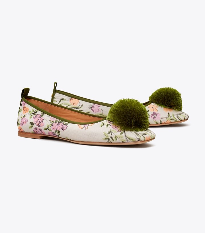 Pom Pom Ballet: Women's Designer Flats | Tory Burch