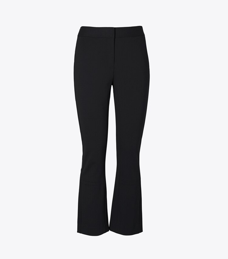Tory Burch designer bottoms Ponte Flare Pant in Black front