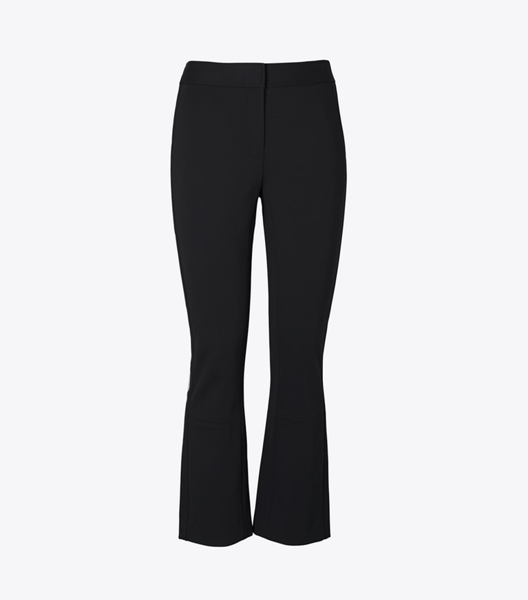 Tory Burch designer bottoms Ponte Flare Pant in Black front