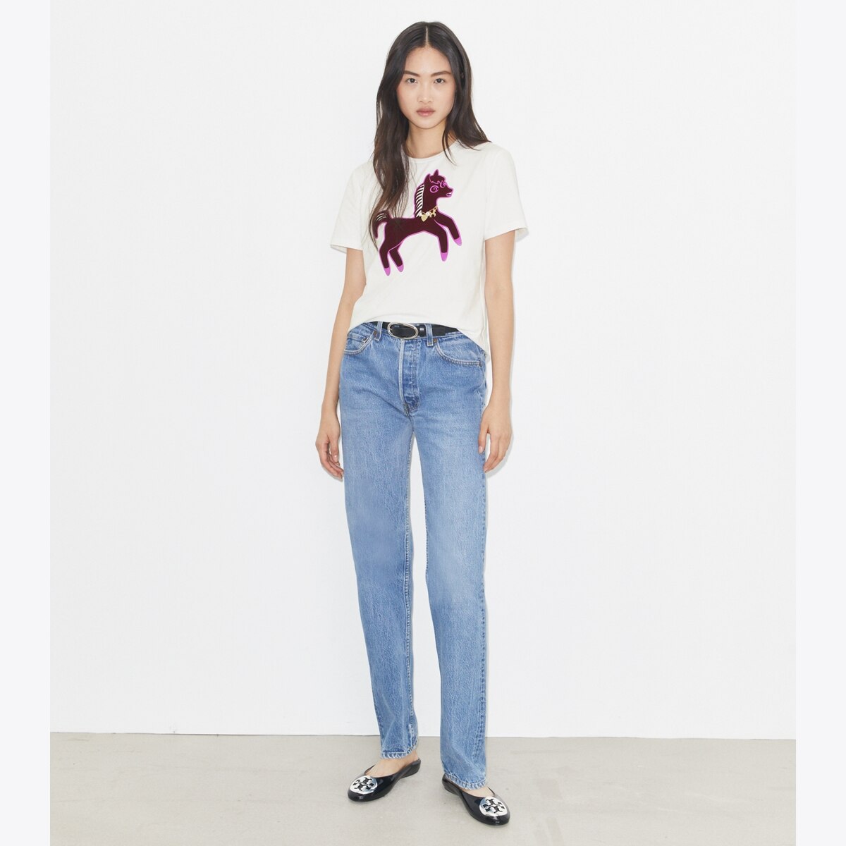 Pony Cotton T-Shirt: Women