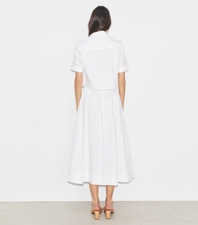Tory Burch designer トップス ポプリン キャンプシャツ in White front