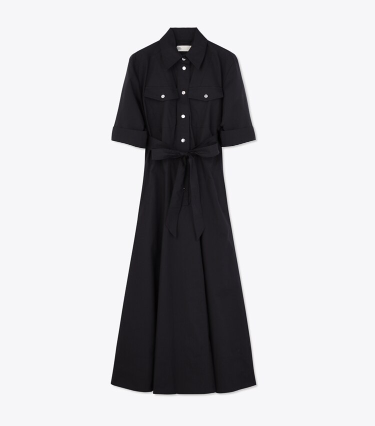 Tory Burch designer ワンピース ポプリン ドレス in Black front
