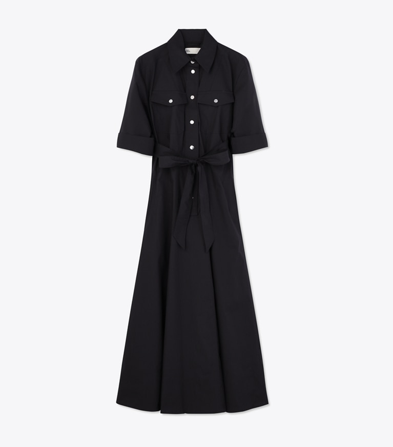 Tory Burch designer ワンピース ポプリン ドレス in Black front