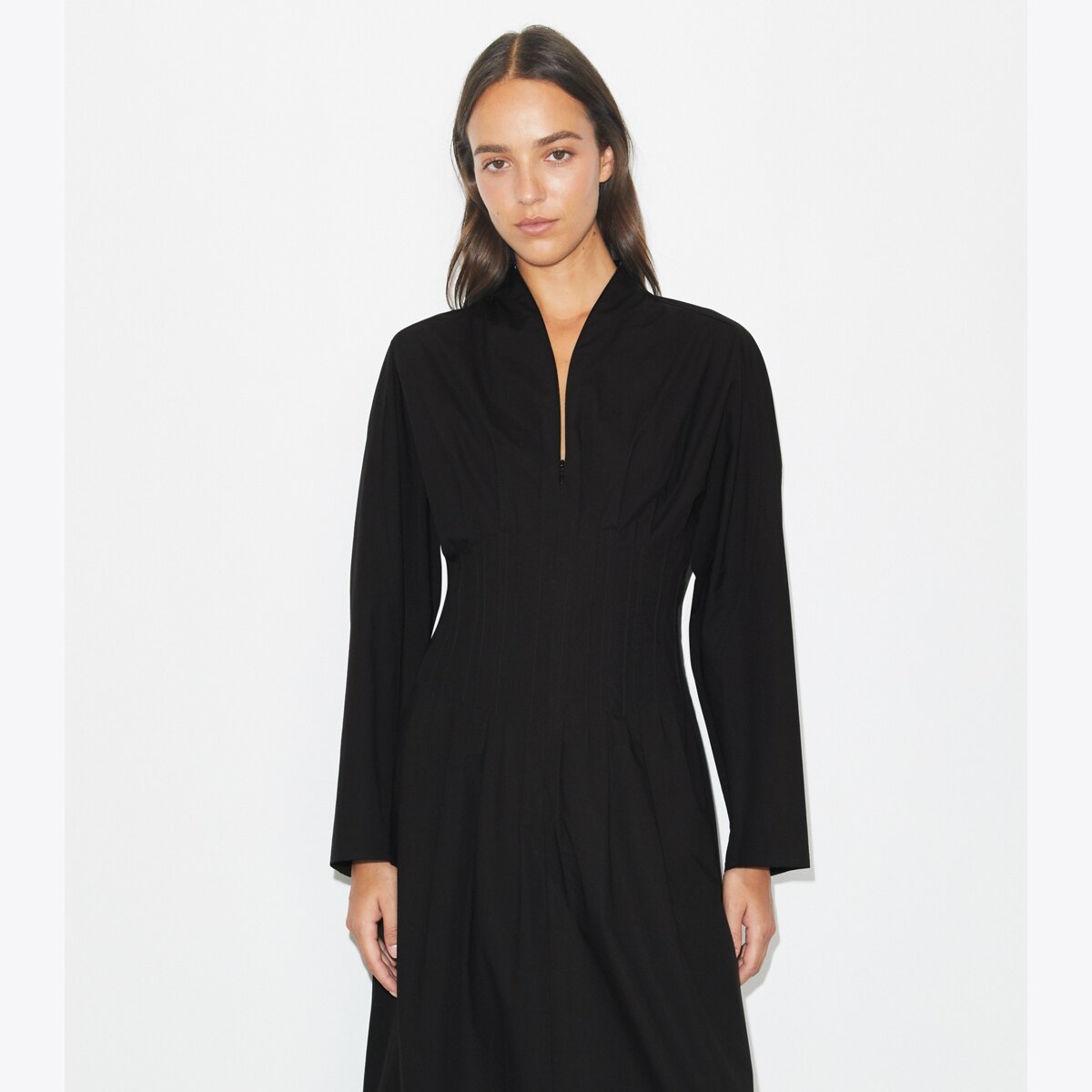 【美品】theoryluxe Tech Poplin Norah Dress Poplin Dress: Women's Designer Dresses | Tory Burch
