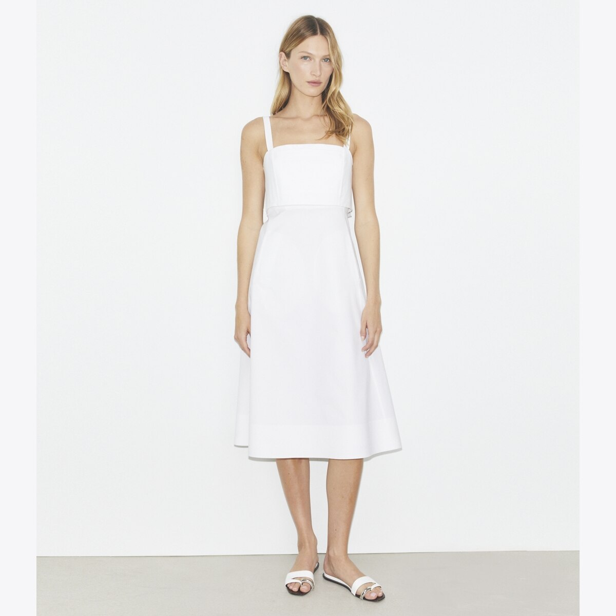 ワンピース TORY BURCH Woman Dress Beige 148304 927 Tory Burch Women's Ruffle Top Dress | $498.00 | Saint Bernard