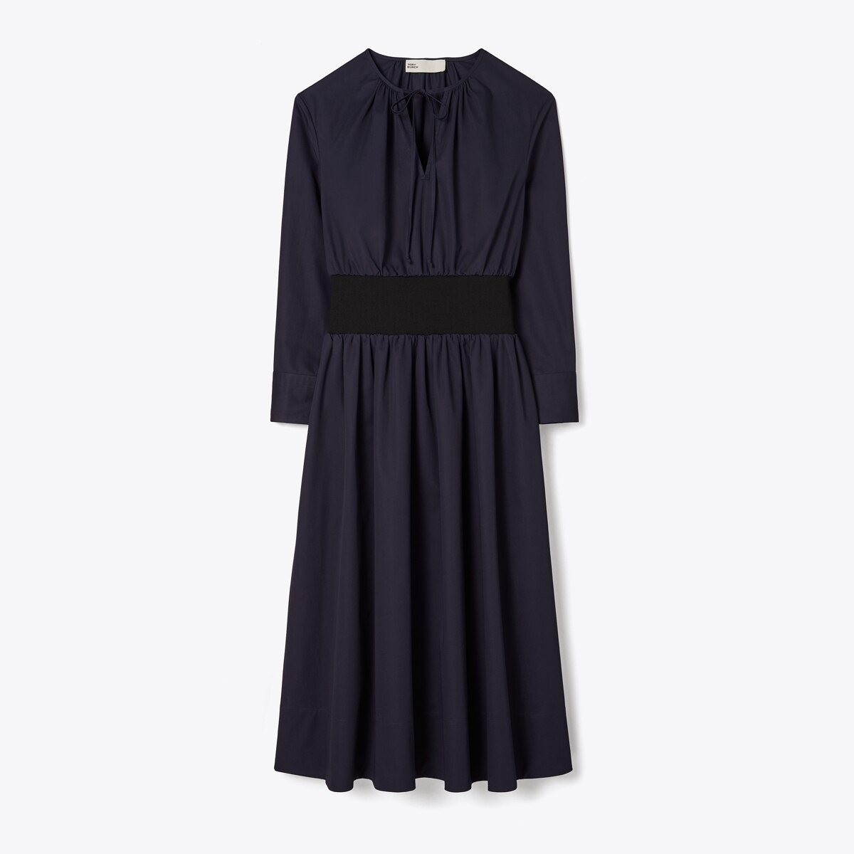 Poplin Knit-Waist Dress: Women's Designer Dresses | Tory Burch