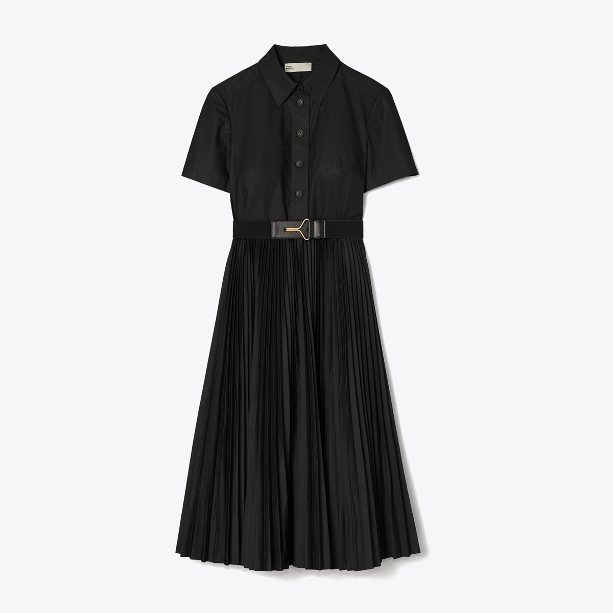 Poplin Pleated Shirtdress: Women's Designer Dresses | Tory Burch