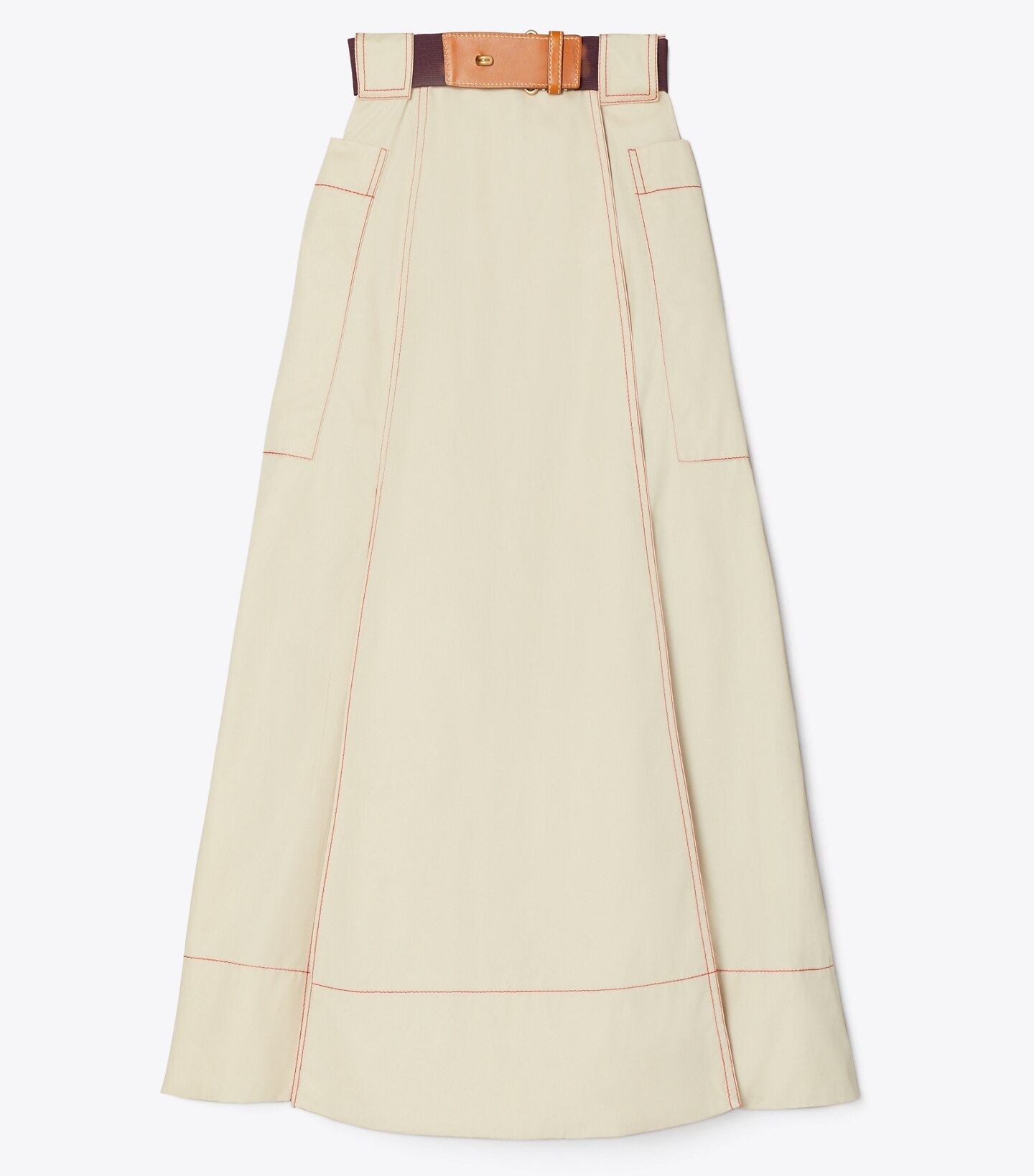 Poplin Pleated Skirt