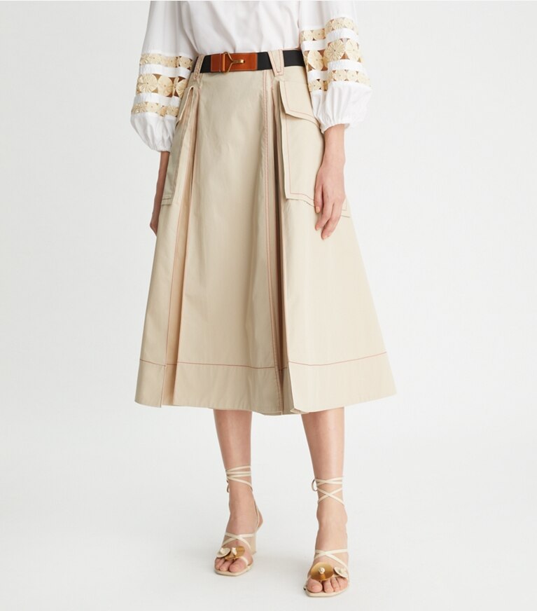 Tory burch pleated skirt sales
