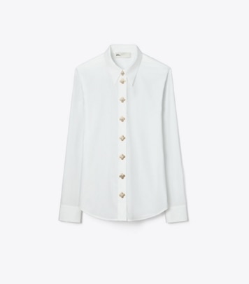 シルクフロント ポロシャツ: レディース トップス | Tory Burch JP