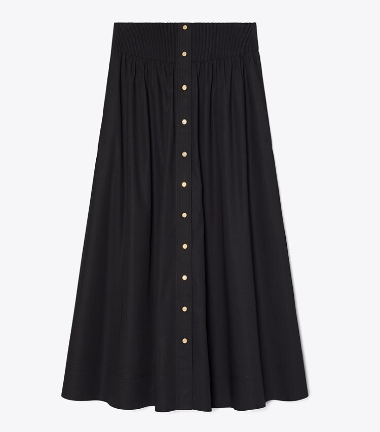 Tory Burch designer ボトムス ポプリン スカート in BLACK front