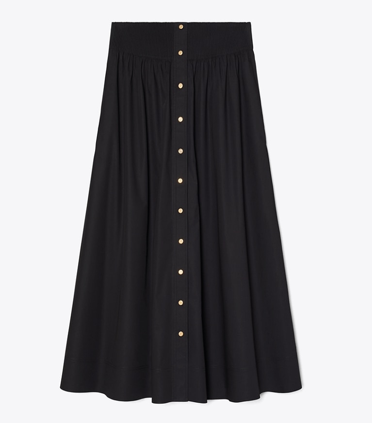 Tory Burch designer ボトムス ポプリン スカート in BLACK front