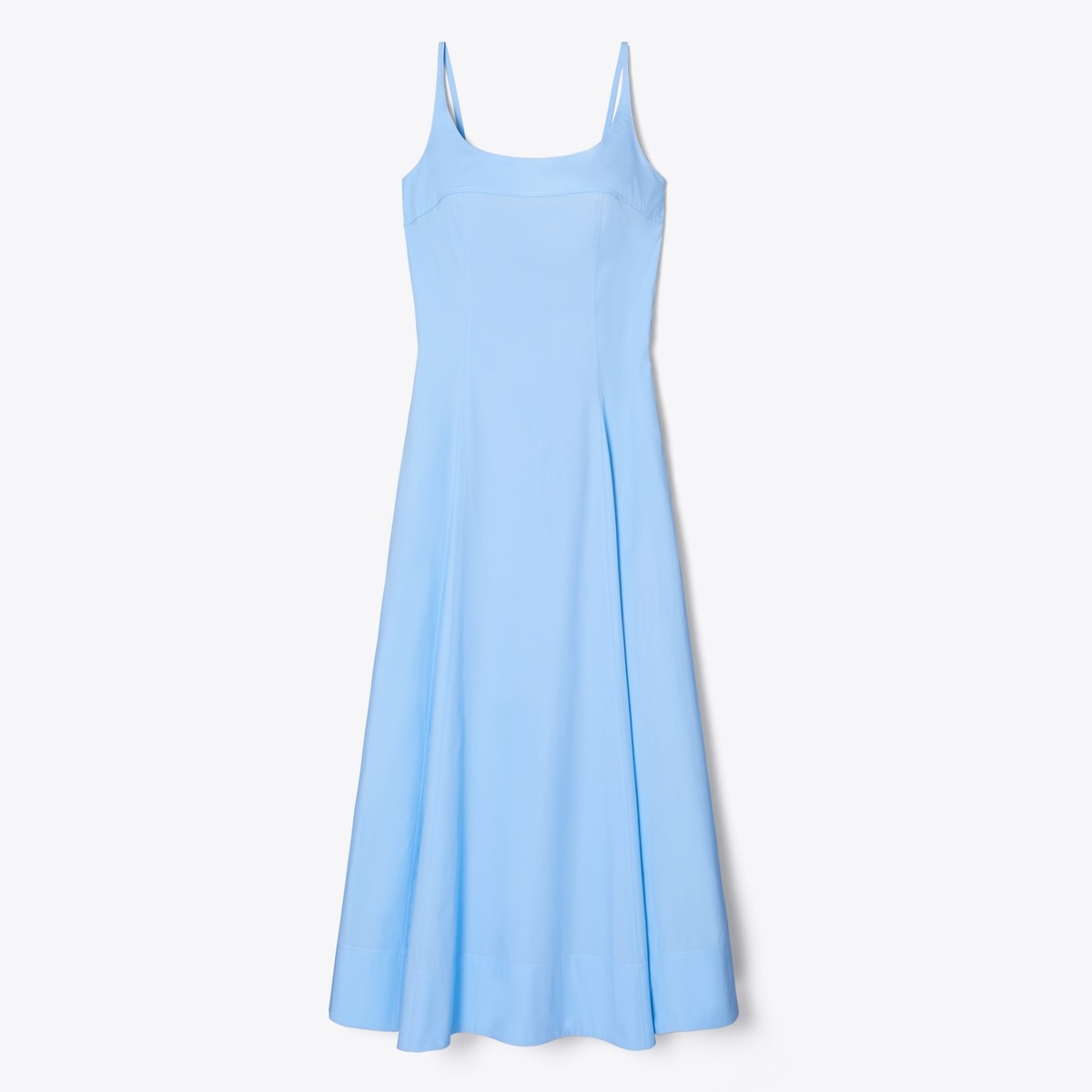 Tory Burch Women's Poplin Tank Dress in Washed Sky, size 14
