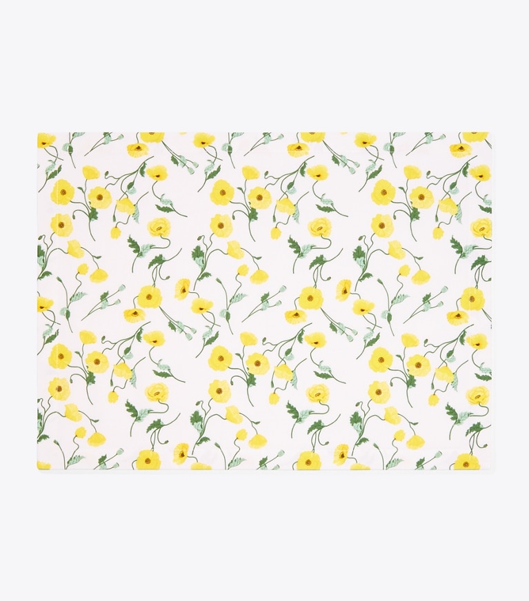 Tory Burch designer linens Poppy Placemat, Set of 4 in Multi front