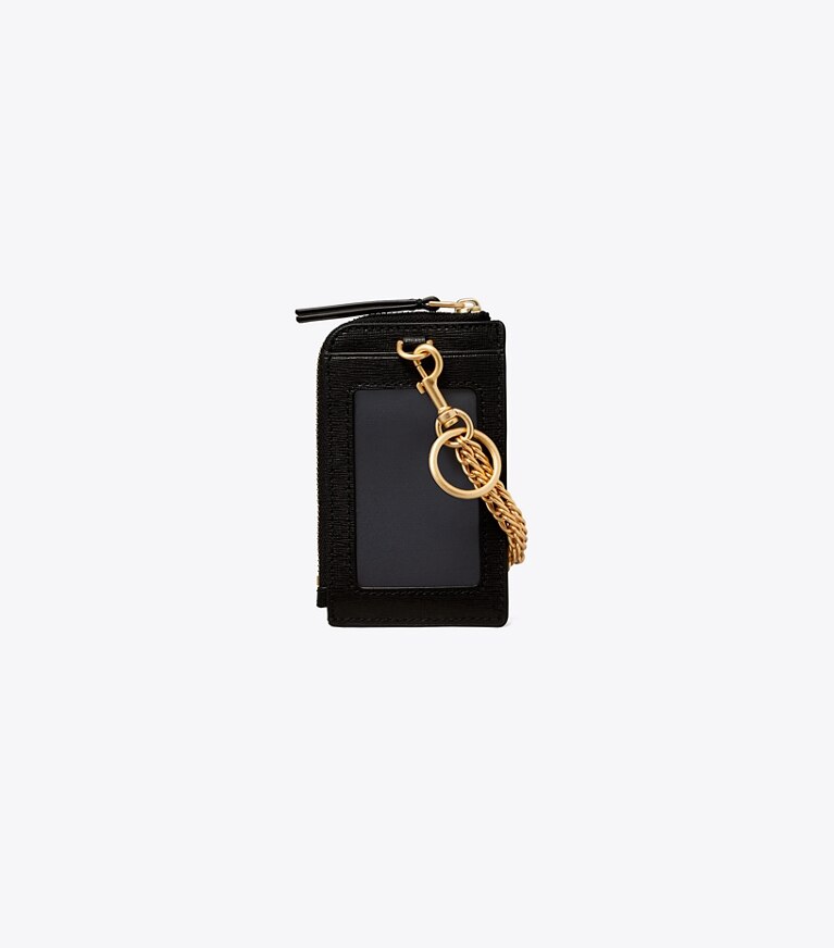 Tory Burch designer portacarte Porta tessere Robinson in Black angle