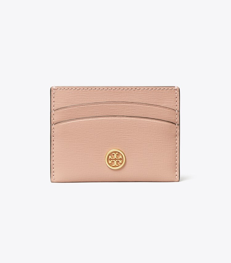 Tory Burch designer portacarte Portacarte Robinson in Pink Moon front