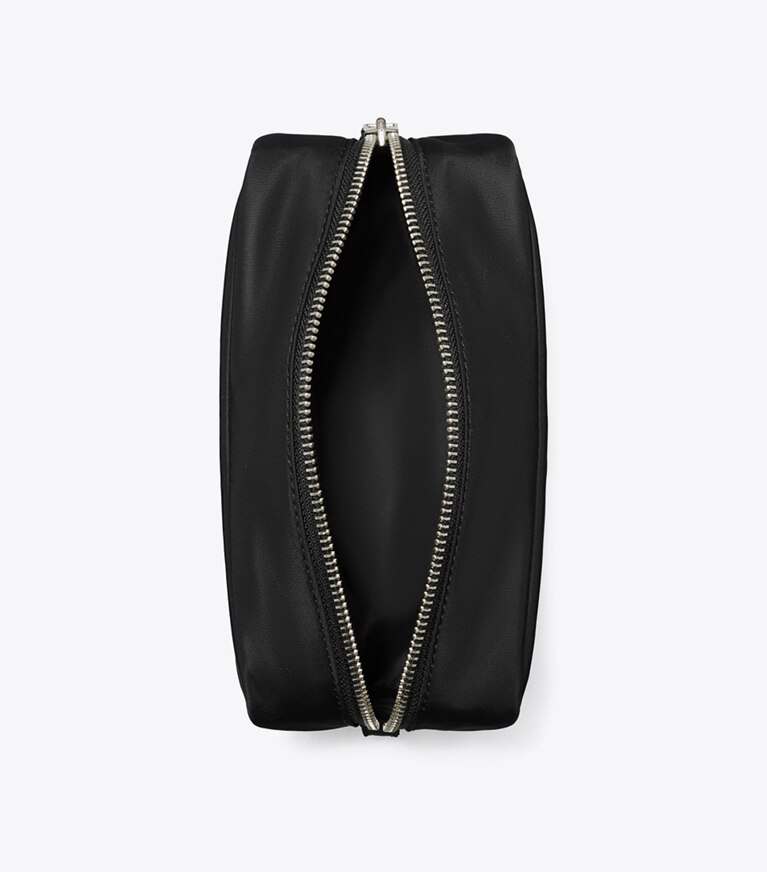 Tory Burch diseñador bolsas para cosméticos Portacosméticos mediano Twist en Black vista superior