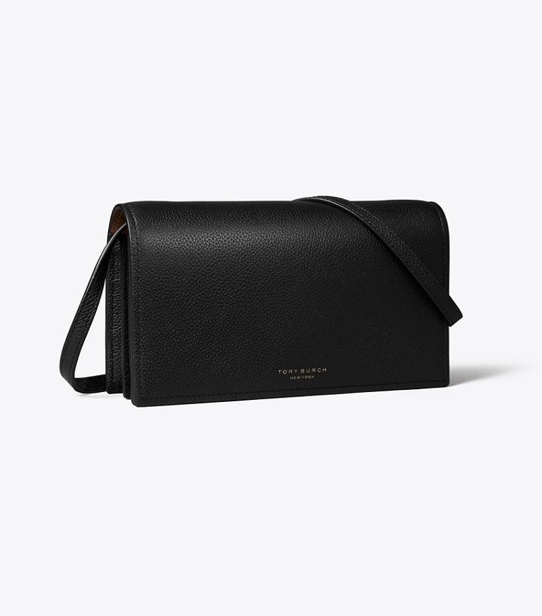 Tory Burch designer borse a spalla Portafoglio a tracolla Perry in Black angle