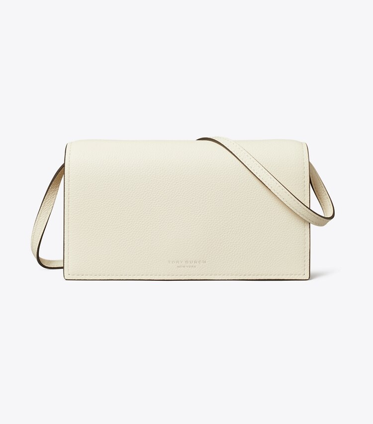 Tory Burch designer borse a spalla Portafoglio a tracolla Perry in Light Cream front