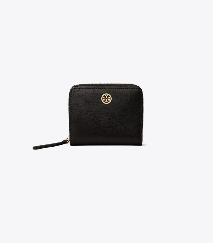 Tory Burch designer portafogli Portafoglio doppio Robinson in Black front